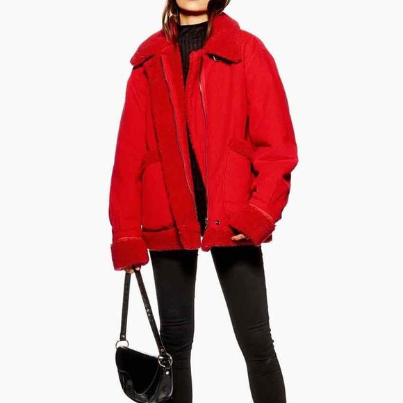 TOPSHOP Teddy corduroy jacket - Picture 1 of 7
